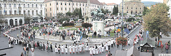 Croatian folklore dance meeting in Pecs, Hungary Croatian folklore dance meeting in Pecs, Hungary.jpg