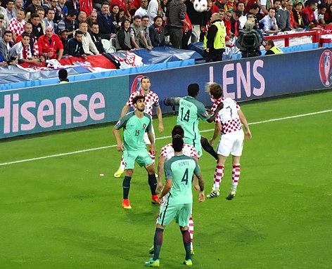 Croatia v Portugal at Euro 2016.