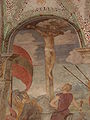 Crocifissione cinquecentesca nell'ex refettorio dell'attuale la Società Umanitaria.