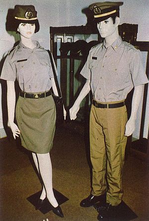 Indonesian 1980s Police uniform sample