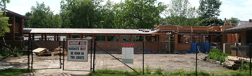 The Pergola being reconstructed in 2006