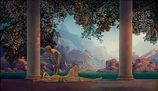 <i>Daybreak</i> (painting) 1922 painting by Maxfield Parrish
