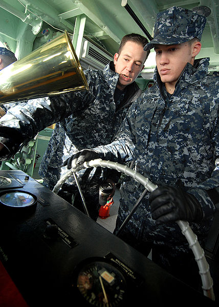 File:Defense.gov News Photo 110113-N-3857R-002 - U.S. Navy Seaman Apprentice Jacob Horsch right assigned to Yard Patrol Operations at the U.S. Naval Academy receives instruction from Petty.jpg