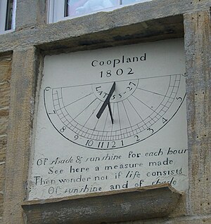 The sundial above the front door. Dial House, Sun Dial.jpg