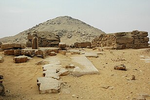 Dzsedkaré piramisának romjai Szakkarában