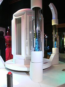 The machine at Lazarus Labs as shown at the Doctor Who Experience. Doctor Who Exhibition (3569724418).jpg