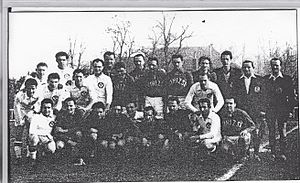 Team Photo of Trabzonspor during the UEFA Europa League group H match  between Ferencvaros TC and