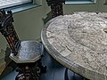 Tisch mit gravierter Platte als Steinmöbel von Giovanni Maria Nosseni (SKD)