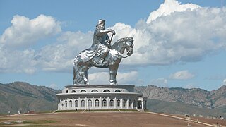 Genghis Khan Equestrian Statue, 2008 (by sculptor D. Erdembileg and architect J. Enkhjargal)