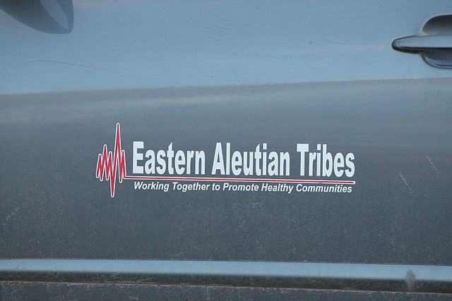 Logo on side of vehicle owned by Eastern Aleutian Tribes Inc.