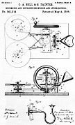 An early experimental non-magnetic tape recorder patented in 1886 by Alexander Graham Bell's Volta Laboratory.