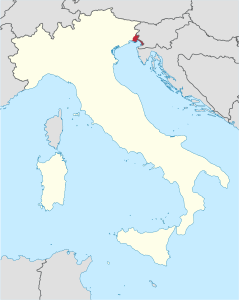 Karte der Kirchenprovinz Gorizia