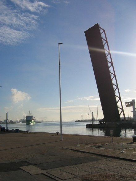 Écluse François Ier, port du Havre, Seine-Maritime.