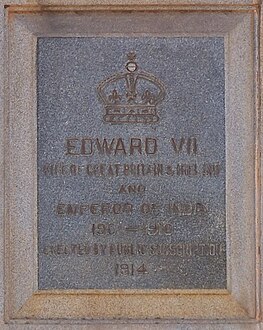 Edward VII English Inscription (Front)