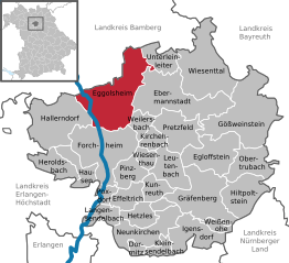 Kaart van Eggolsheim