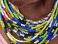 Elderly San women beads necklace