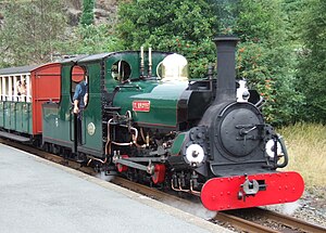 Blanche on the Ffestiniog Railway