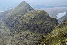 Benagh (left), and Faha Ridge (middle), from Brandon North Top Faha Ridge, Brandon Mountain, Kerry.jpg