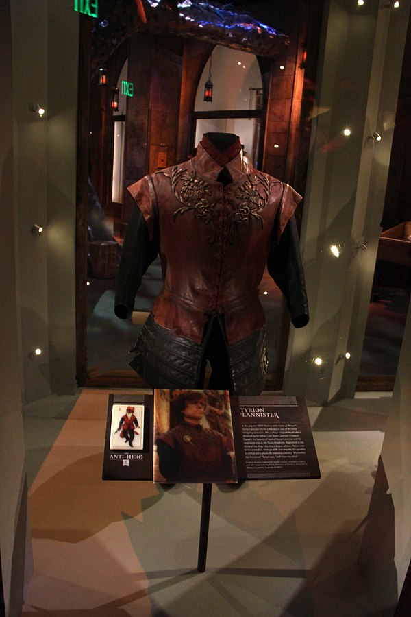 A costume worn by Peter Dinklage in the TV series Game of Thrones