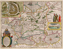 карта России Герритса 1613-1614 г., изданная Блау