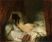 Lepotuoli alaston nainen, Jean-François Millet.jpg