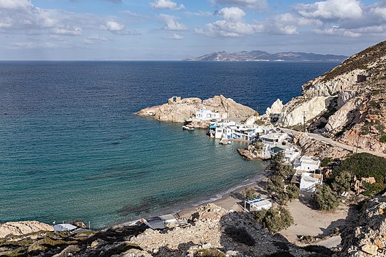 Firopotamos on Milos, Cyclades, Greece