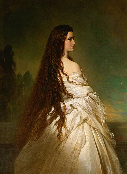 File:Franz Xaver Winterhalter - Kaiserin Elisabeth von Österreich mit aufgelöstem Haar, Kniestück.jpg