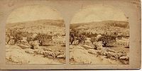 Stereofotografie Hebronu z cyklu Views in the Holy Land