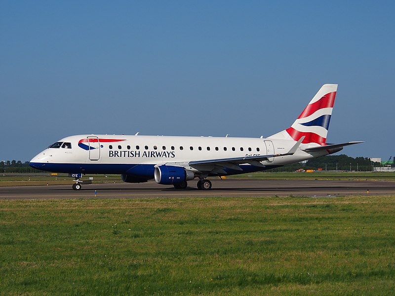 File:G-LCYE BA CityFlyer Embraer ERJ-170STD (ERJ-170-100) - cn 17000296 taxiing 18july2013 pic-001.JPG