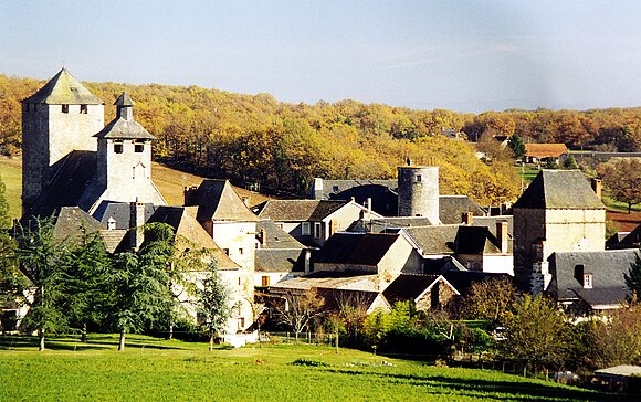 France lot. Франция замок Larroque-Toirac. Мельницу Cougnaguet в департаменте лот, Франция. Жиньяк (ЛО).