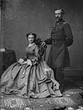 Thumbnail for File:George Armstrong Custer and Elizabeth Bacon Custer - Brady-Handy.jpg