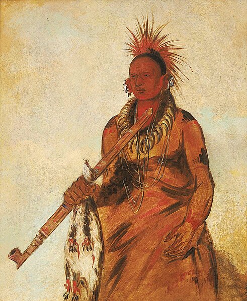 File:George Catlin - No-o-mún-nee, Walks in the Rain, a Warrior - 1985.66.258 - Smithsonian American Art Museum.jpg