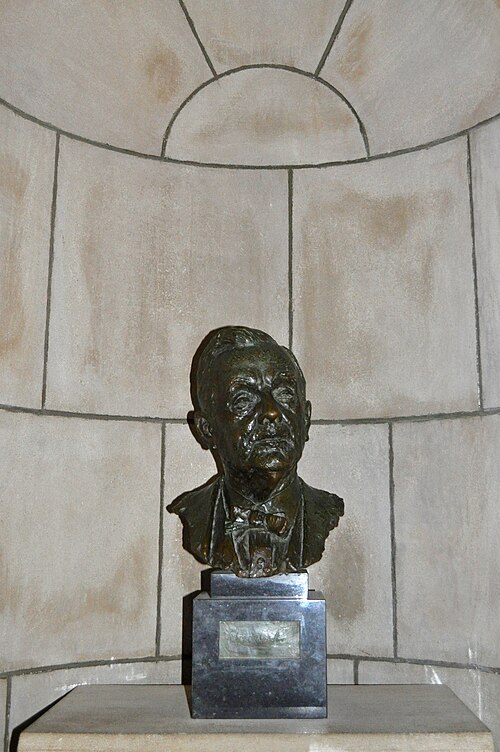 A bust of George W. Norris created by Jo Davidson in 1942 for the Nebraska Hall of Fame.