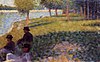 Georges Seurat -Drei Mann sitzend PC 122.jpg