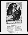 Gerhard Mercator, half-length portrait, facing left, holding compass and globe, at age 62 LCCN2006675892.jpg