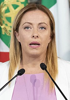 Giorgia Meloni Italian politician