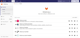 Скриншот GitLab