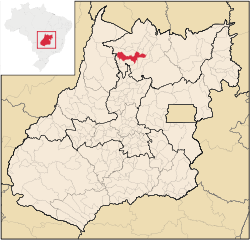 Localização de Mara Rosa em Goiás