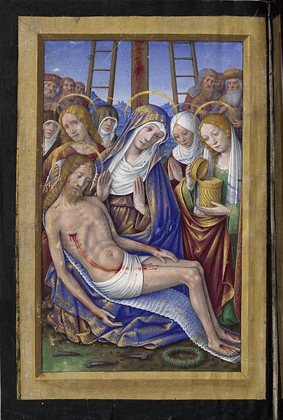 File:Grandes Heures d'Anne de Bretagne - fol. 2v - Déploration du Christ.jpg