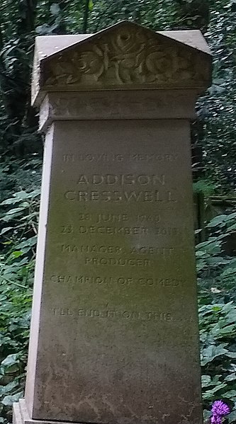 File:Grave of Addison Cresswell in Highgate Cemetery (West).jpg