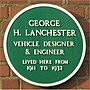 Thumbnail for File:Green plaque George H Lanchester.jpg