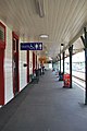English: Railway station platform in Greymouth, New Zealand