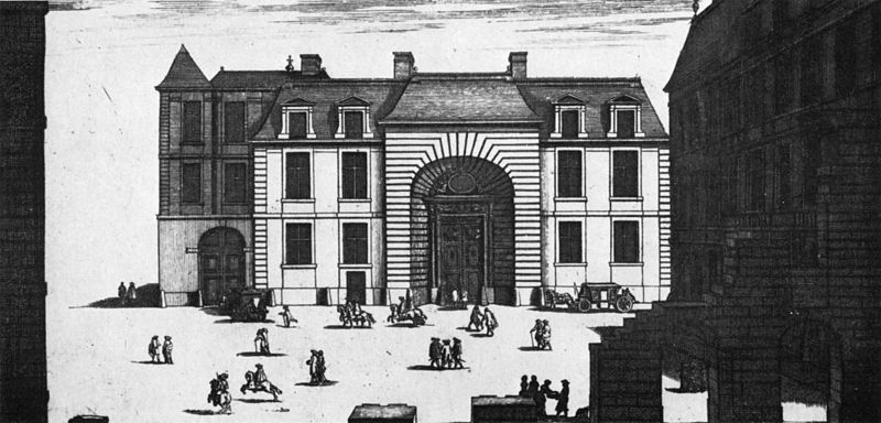 File:Hôtel de Guénégaud (quai de Nevers) entrance front, engraving by Jean Marot - Braham and Smith 1973 plate324.jpg