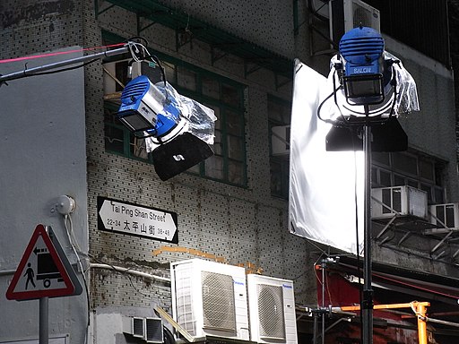 HK Sheung Wan Tai Ping Shan Street movie lamps lighting June-2012