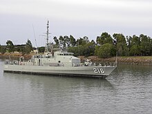 Gladstone in 2010, awaiting preservation in its namesake city HMAS Gladstone 2010.JPG