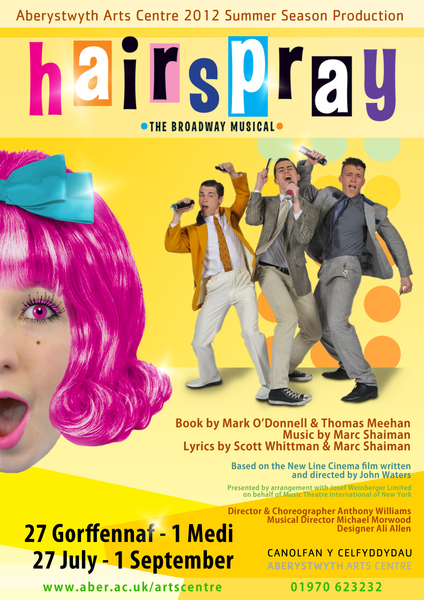 File:Hairspray the Musical 2012 Aberystwyth Arts Centre Summer Season production poster.png