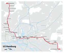Hamburger Hochbahn - Plan der Linie U2.png
