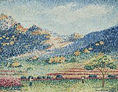 А. Кросс. Пейзаж с небольшими мавританскими горами. Ок. 1909. Дерево, масло. Частное собрание
