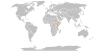 Location map for Hungary and Kenya.