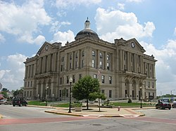 Huntington County Courthouse in Huntington from the northwest.jpg
